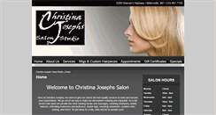 Desktop Screenshot of christinajosephsalon.com